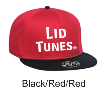 Lid Tunes Black Red Red Cap